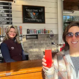 beer garden at red's corner southern pines