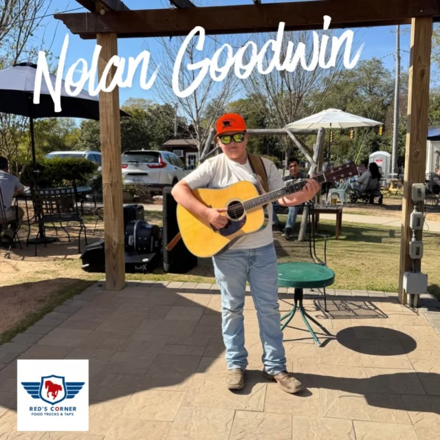 🎶 Newly 12 year old Nolan Goodwin rocks us into the evening tonight! He’s worth coming for!