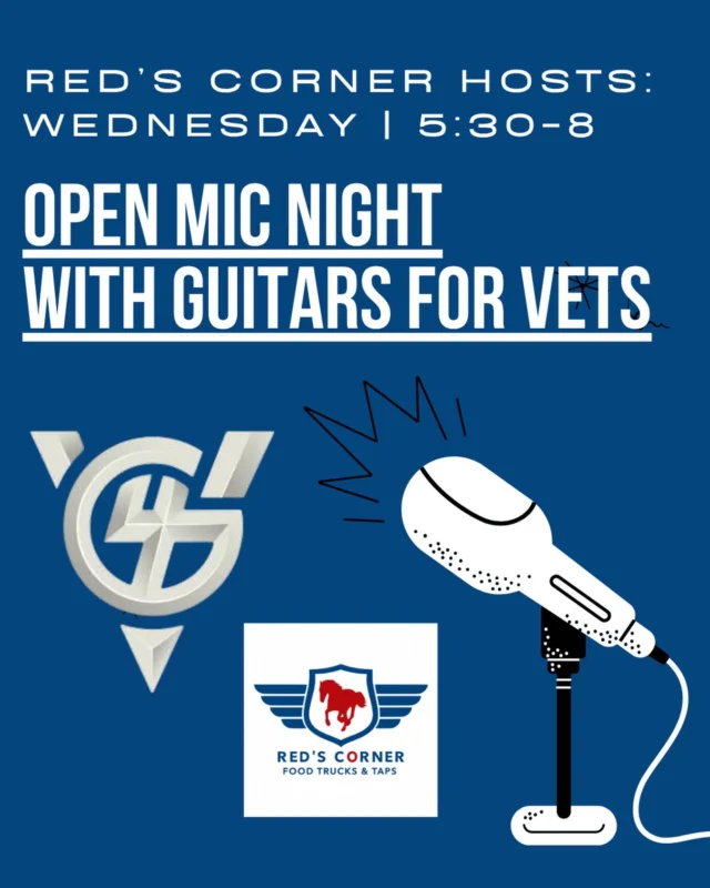 🎸 It’s a great night to come out and witness and support the talent and project of Guitars for Vets!