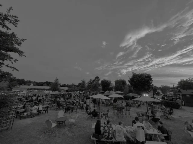 Sunset set on a Saturday night.