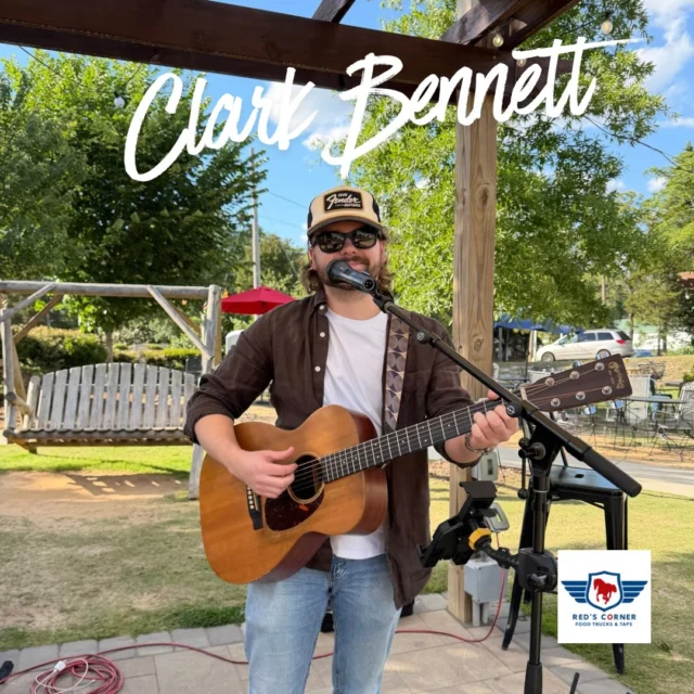 🎶 Clark Bennett starts playing at 6 and it’s the most beautiful evening at Red’s!