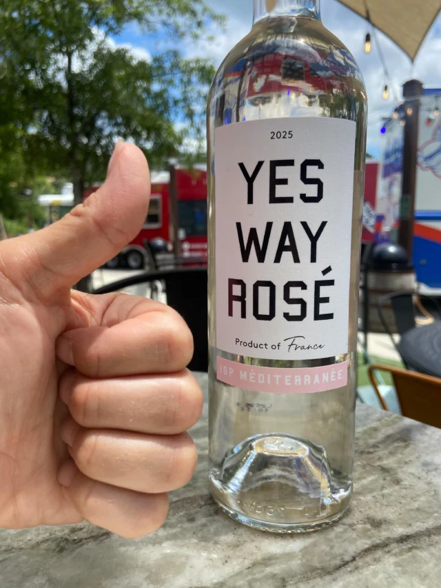 🍷 We’re yes way-ing Roseing. We’ve upped our rose offerings to include this by the glass! Available now at the bar!