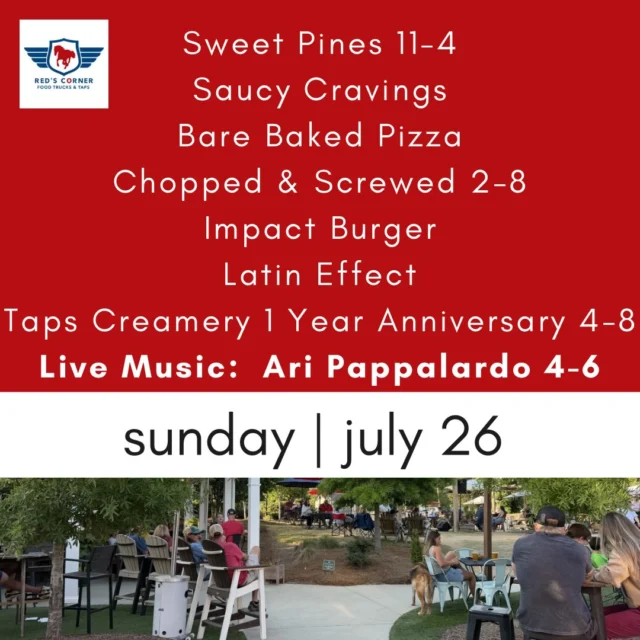 🎉 Sunday set up! Lots of things rotating around Red’s today! We can’t wait to share the day with you!