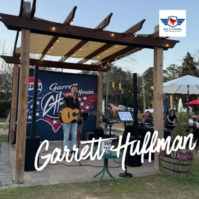 🎶 Tonight Garrett Huffman takes on the mic for live music at Red’s! 6-8:30